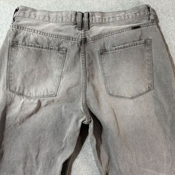 KanCan Jeans Women's 31 Gray Flare Raw Hem Button Fly Stretch High Rise Denim - Picture 8 of 11